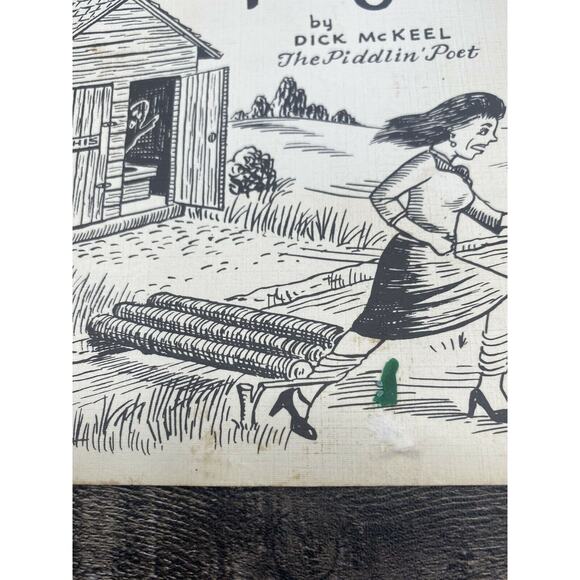 1972 Poem Greeting Card Spooks in the Privy by Dick McKeel The Piddlin' Poet VTG - Picture 6 of 12
